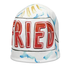 Load image into Gallery viewer, Fried Cover Art All-Over Print Beanie