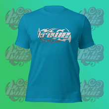 Load image into Gallery viewer, Krewe Silver Barbed Logo Unisex Tshirt
