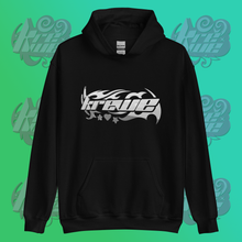 Load image into Gallery viewer, Krewe Silver Barbed Logo Unisex Hoodie