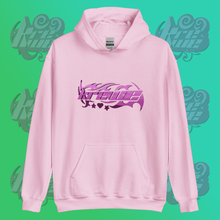 Load image into Gallery viewer, Krewe Pink Barbed Logo Unisex Hoodie