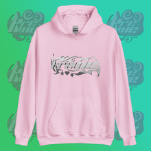 Load image into Gallery viewer, Krewe Silver Barbed Logo Unisex Hoodie