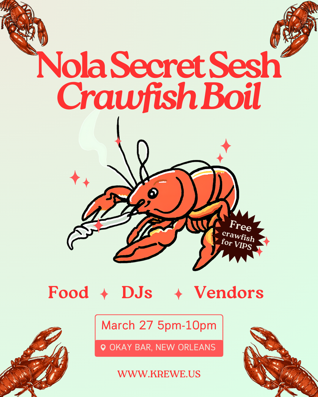 Nola Secret Sesh Crawfish Boil