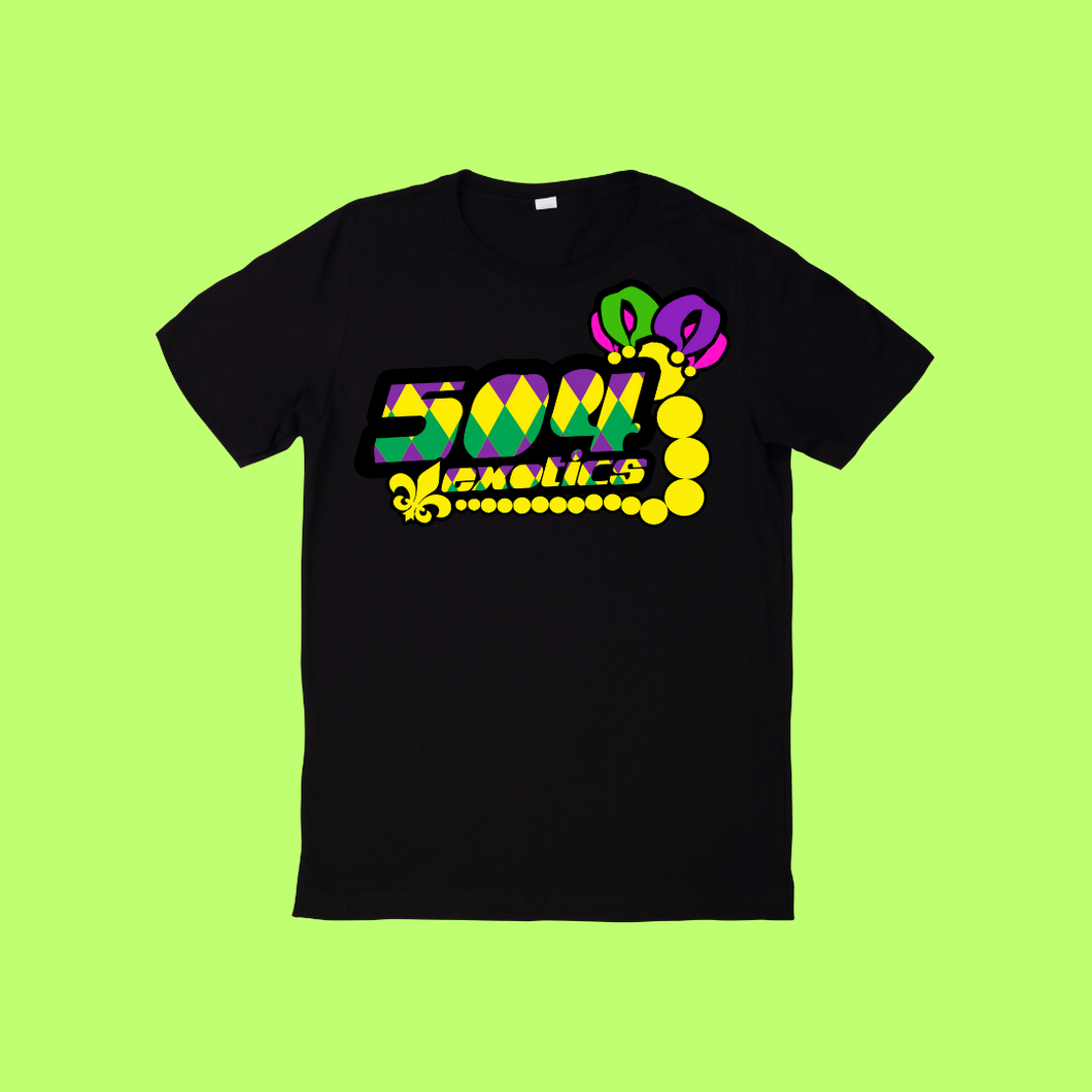 504 Exotics Mardi Gras Logo 2 T-shirt