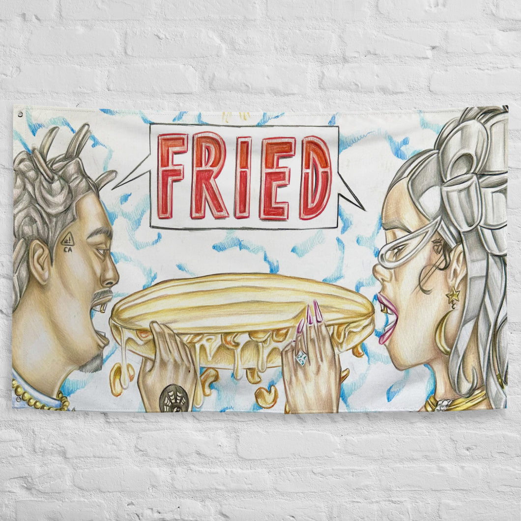 Fried Cover Art Flag