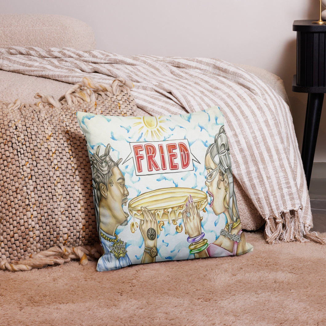 Fried Cover Art Premium Pillow