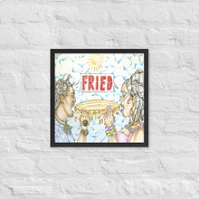 Load image into Gallery viewer, Fried Cover Art Framed poster
